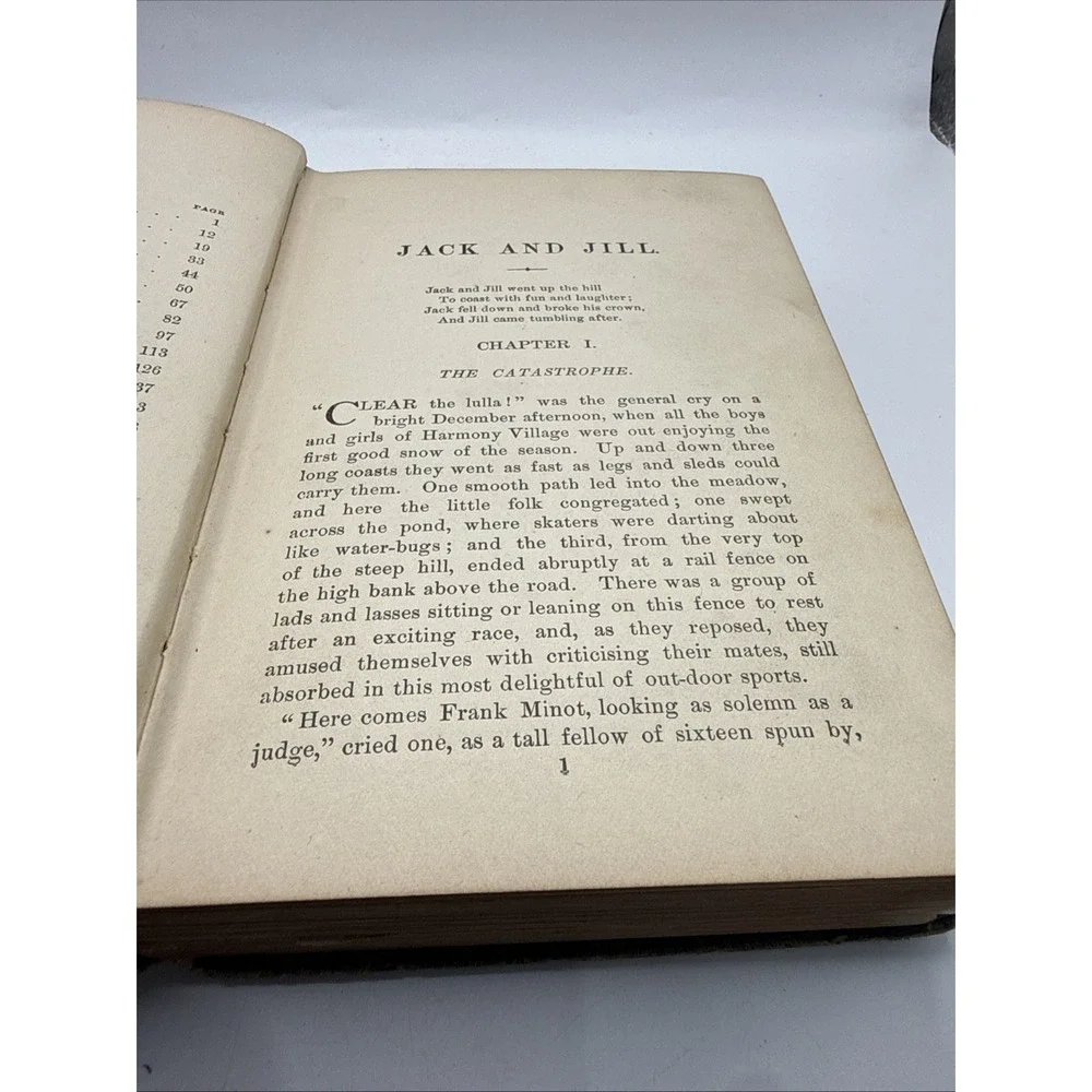 Jack and Jill: A Village‎ Story by Louisa May Alcott Rare 1907 Hardcover